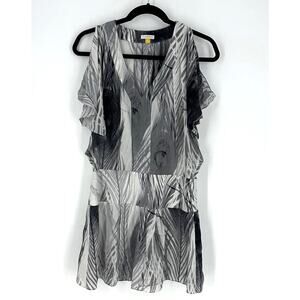 Leifsdottir Black and Gray Patterned Dress